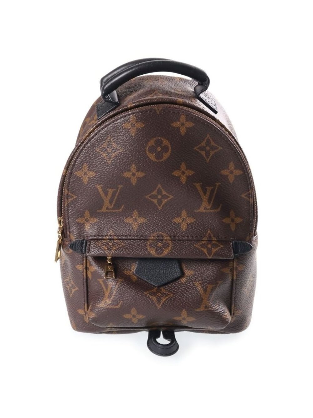 Louis Vuitton Monogram Palm Springs Backpack Mini Brown Leather
